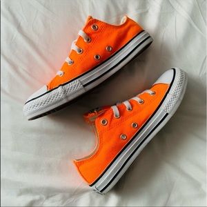 Kids Bright Orange Converse